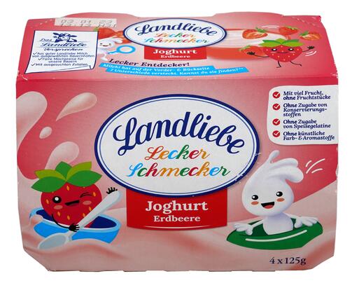 Landliebe Lecker Schmecker Joghurt Erdbeere