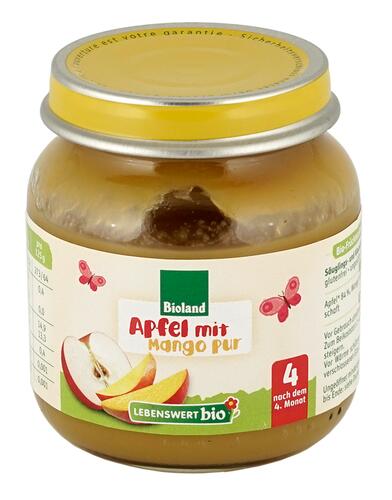 Lebenswert Bio Apfel mit Mango pur, Bioland