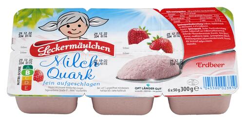 Leckermäulchen Milch Quark Erdbeer