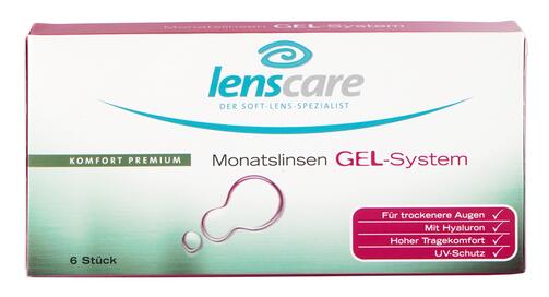 Lenscare Monatslinsen Gel-System, -2,00 dpt