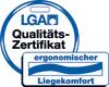 LGA Qualitätszertifikat "ergonomischer Liegekomfort"
