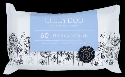 Lillydoo Feuchttücher mit 99% Wasser