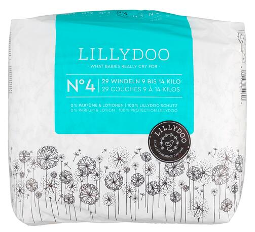 Lillydoo Windeln No. 4, 9-14 kg, Little Blowballs