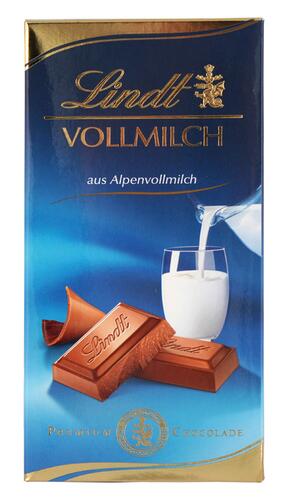 Lindt Vollmilch aus Alpenvollmilch