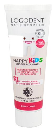 Logodent Happy Kids Erdbeer-Zahngel