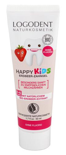 Logodent Happy Kids Erdbeer-Zahngel