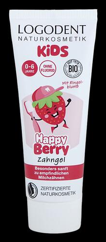 Logodent Kids Happy Berry Zahngel ohne Fluorid, 0-6 Jahre