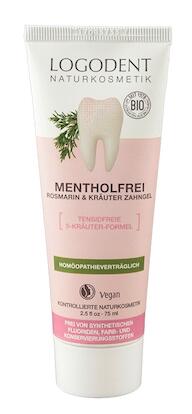 Logodent Mentholfrei Rosmarin & Kräuter Zahngel