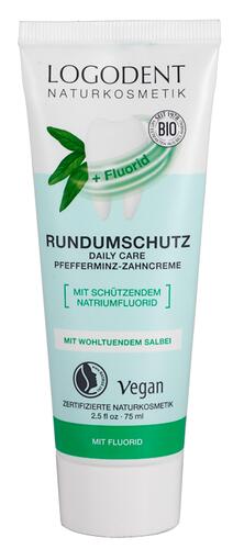 Logodent Rundumschutz Pfefferminz-Zahncreme mit Fluorid