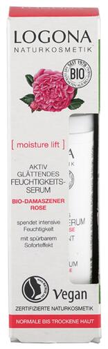 Logona Aktiv Glättendes Feuchtigkeits-Serum Bio-Damaszener