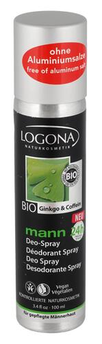 Logona Mann Deo-Spray Bio Ginkgo & Coffein, Zerstäuber