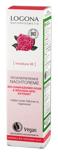 Logona Regenerierende Nachtcreme Bio-Damaszener Rose