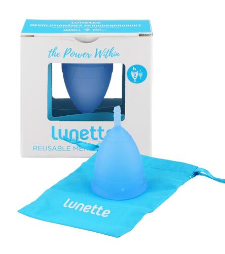 Lunette Reusable Menstrual Cup, Modell 2 Blau