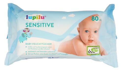 Lupilu Sensitive Baby-Feuchttücher, 4er Pack