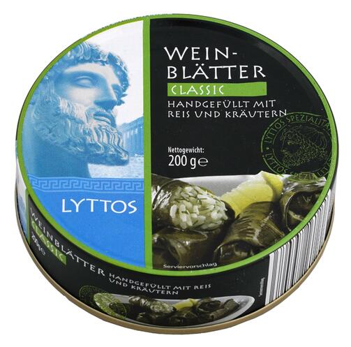 Lyttos Weinblätter Classic handgefüllt mit Reis und Kräutern