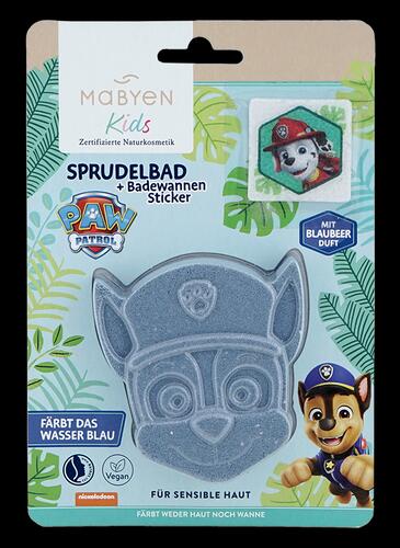 Mabyen Kids Sprudelbad Paw Patrol, Blaubeer-Duft, blau