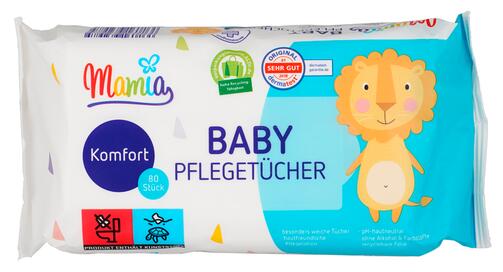 Mamia Baby Pflegetücher Komfort, 2er Pack