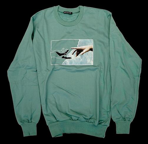 Manfinity Hypemode Männer Sweatshirt Hand, grün, Gr. L Manfinity Hypemode Männer Sweatshirt Hand, grün, Gr. L