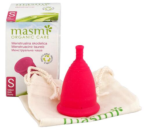 Masmi Organic Care Menstrual Cup, pink, Gr. S