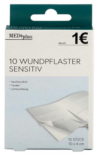 Med+plus Wundpflaster Sensitiv, zum Zuschneiden