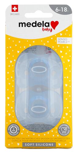 Medela Baby Senso Pearls Silikonschnuller 6-18 M, blau