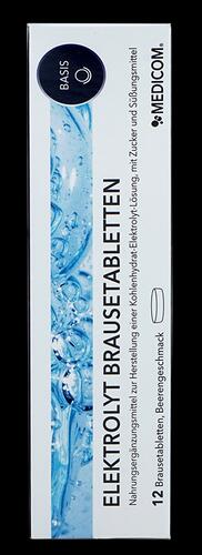 Medicom Basis Elektrolyt, Beerengeschmack, 12 Brausetabletten