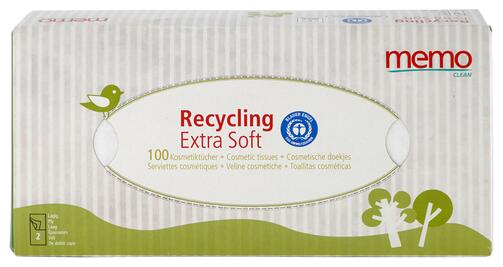 Memo Recycling Extra Soft Kosmetiktücher, 2-lagig