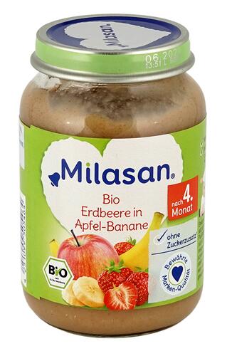 Milasan Bio Erdbeere in Apfel-Banane