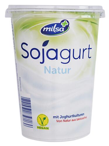 Milsa+ Sojagurt Natur, fermentiertes Sojaprodukt