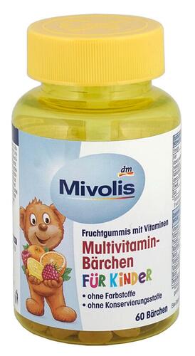 Mivolis Multivitamin-Bärchen für Kinder, Fruchtgummis