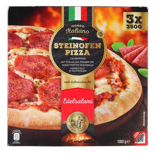 Mondo Italiano Steinofen Pizza Edelsalami, 3 Stück
