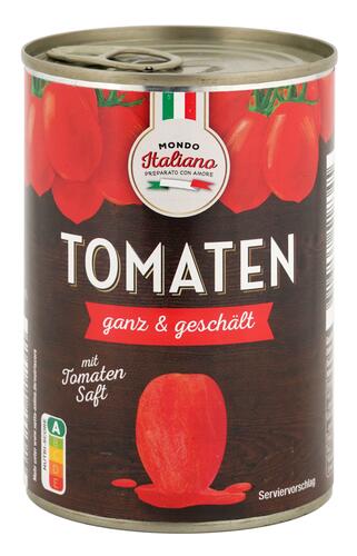Mondo Italiano Tomaten ganz & geschält mit Tomatensaft