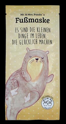 Mr. & Mrs. Panda pflegende Fußsockenmaske "Es sind die kleinen Dinge im Leben, die glücklich machen"