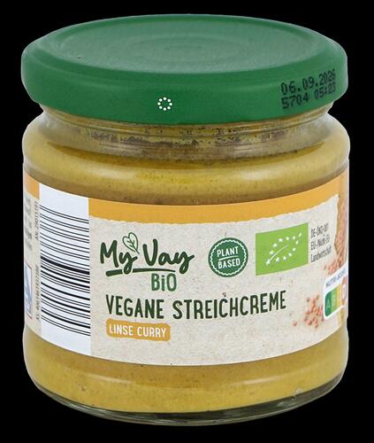 My Vay Bio Vegane Streichcreme Linse Curry