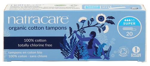 Natracare Organic Cotton Tampons, super