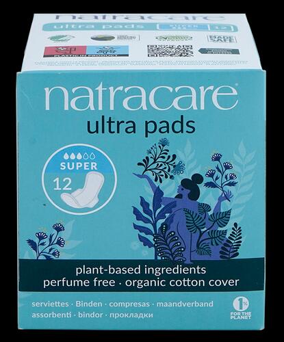 Natracare Ultra Pads Super, 12 Stück