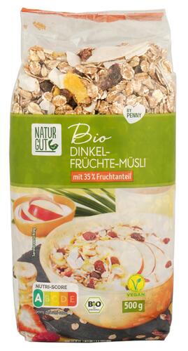 Natur Gut Bio Dinkel-Früchte-Müsli