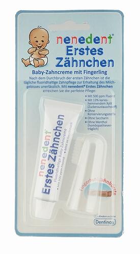 Nenedent Erstes Zähnchen Baby-Zahncreme mit Fingerling