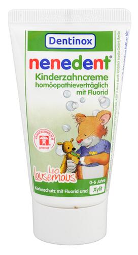 Nenedent Kinderzahncreme homöopathieverträglich mit Fluorid