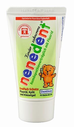 Nenedent Kinderzahncreme homöopathieverträglich mit Fluorid Nenedent Kinderzahncreme homöopathieverträglich mit Fluorid