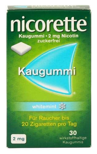 Nicorette Kaugummi Whitemint 2 mg Nicotin