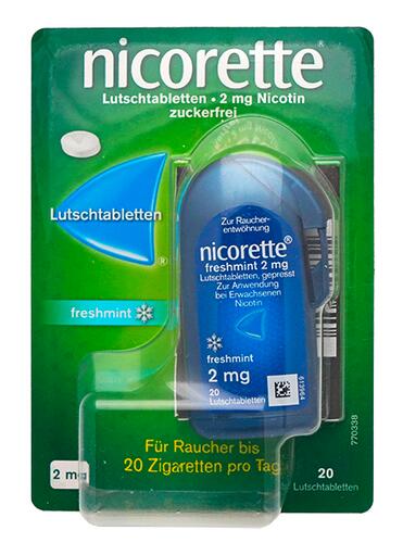 Nicorette Lutschtabletten Freshmint, 2 mg Nicotin