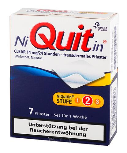 Niquitin Clear 14 mg/24 Stunden - transdermales Pflaster