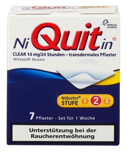 NiQuitin Clear  - transdermales Pflaster 14 mg/24 Stunden