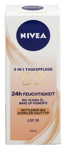 Nivea 5 in 1 Tagespflege BB LSF 15, mittel bis dunkel
