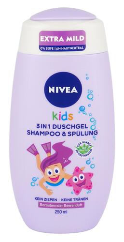 Nivea Kids 3in1 Duschgel, Shampoo & Spülung Beerenduft