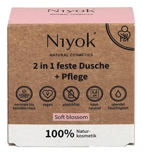 Niyok 2 in 1 feste Dusche + Pflege Soft Blossom