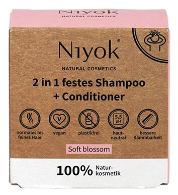 Niyok 2 in 1 Festes Shampoo + Conditioner Soft Blossom Niyok 2 in 1 Festes Shampoo + Conditioner Soft Blossom