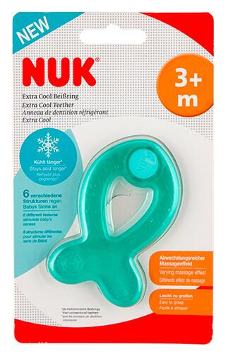 Nuk Extra Cool Beißring, Fisch, grün