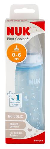 NUK First Choice+ Babyflasche M 0-6 m, blau, 300 ml